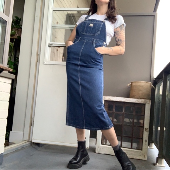 Vintage Blue Denim BUM Overall Dress - Picture 2 of 4